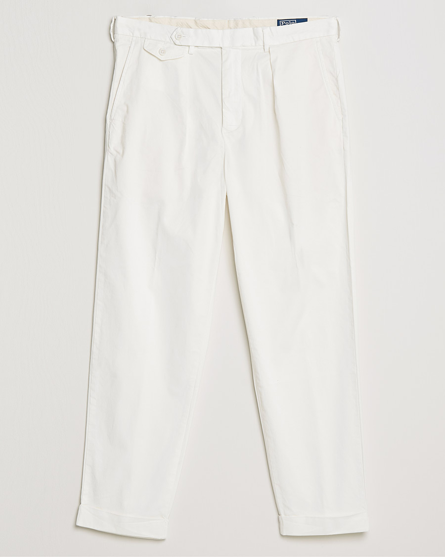 Men | Trousers | Polo Ralph Lauren | Featherweight Twill Trousers Deckwash White