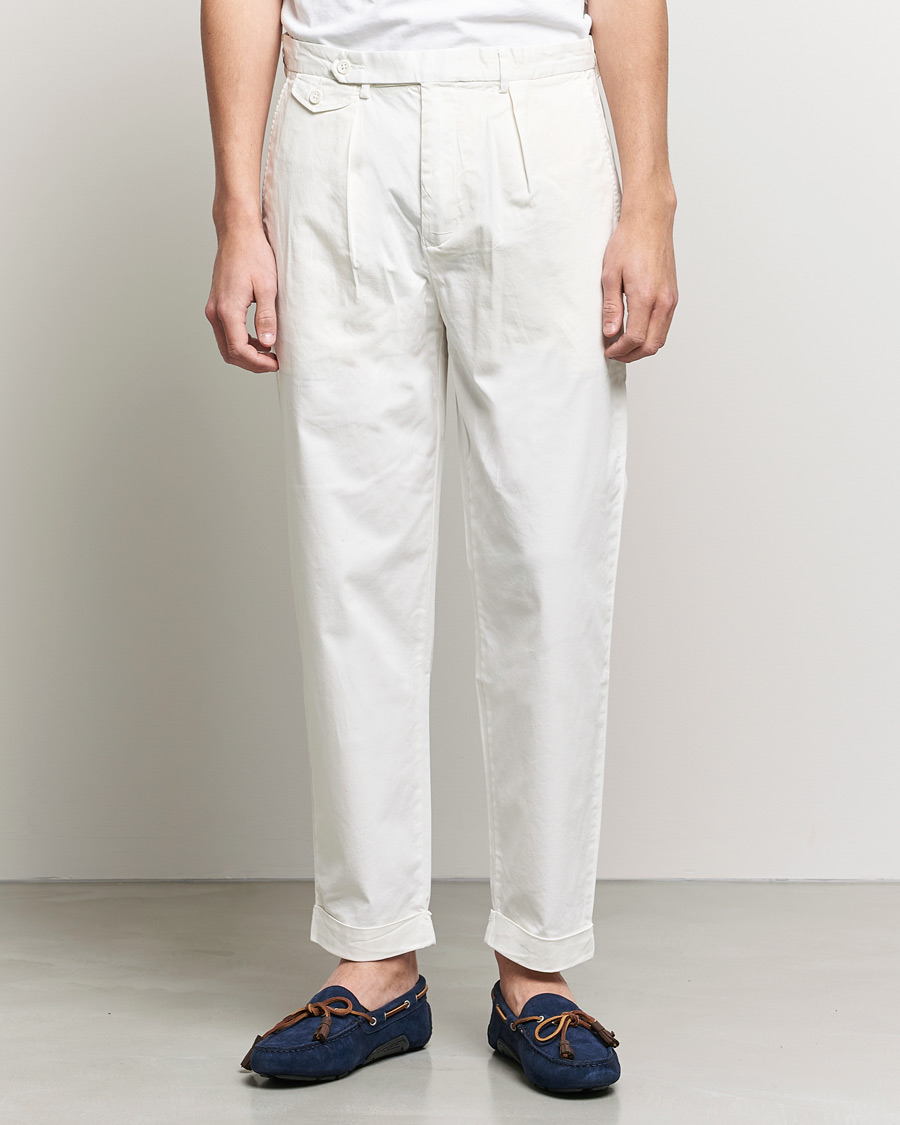 Men | Trousers | Polo Ralph Lauren | Featherweight Twill Trousers Deckwash White