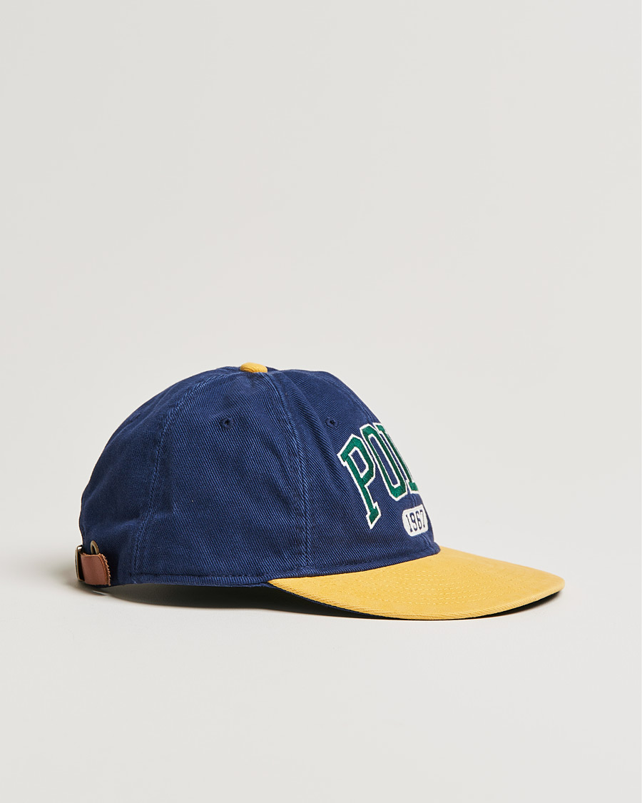 Men | Polo Ralph Lauren Retro Cotton/Twill Cap Newport Navy/Gold | Polo Ralph Lauren | Retro Cotton/Twill Cap Newport Navy/Gold