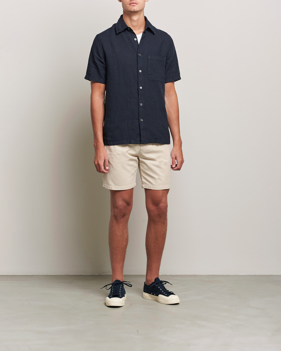 Men | Shorts | A Day's March | Erie Cotton Chino Shorts Oyster