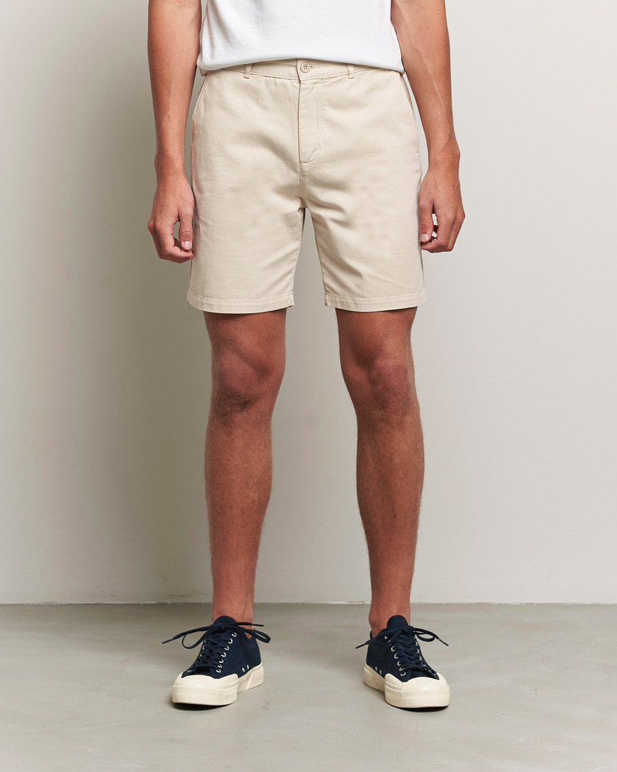 Men | Shorts | A Day's March | Erie Cotton Chino Shorts Oyster