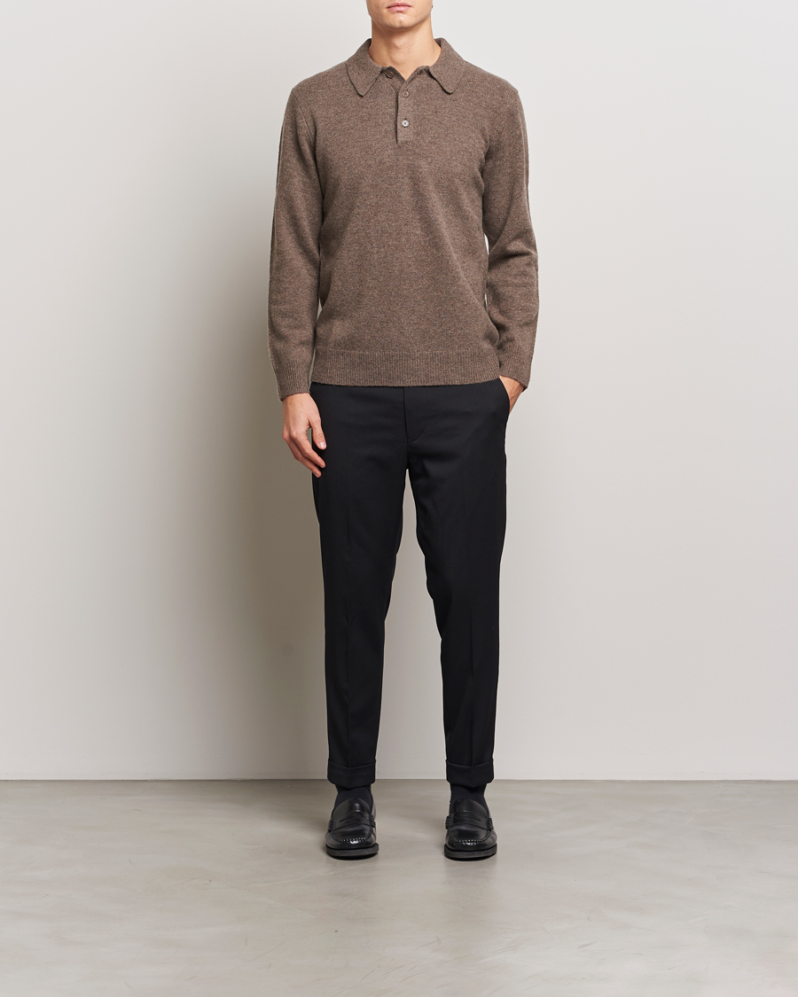 Men | Trousers | Filippa K | Terry Cropped Trousers Black