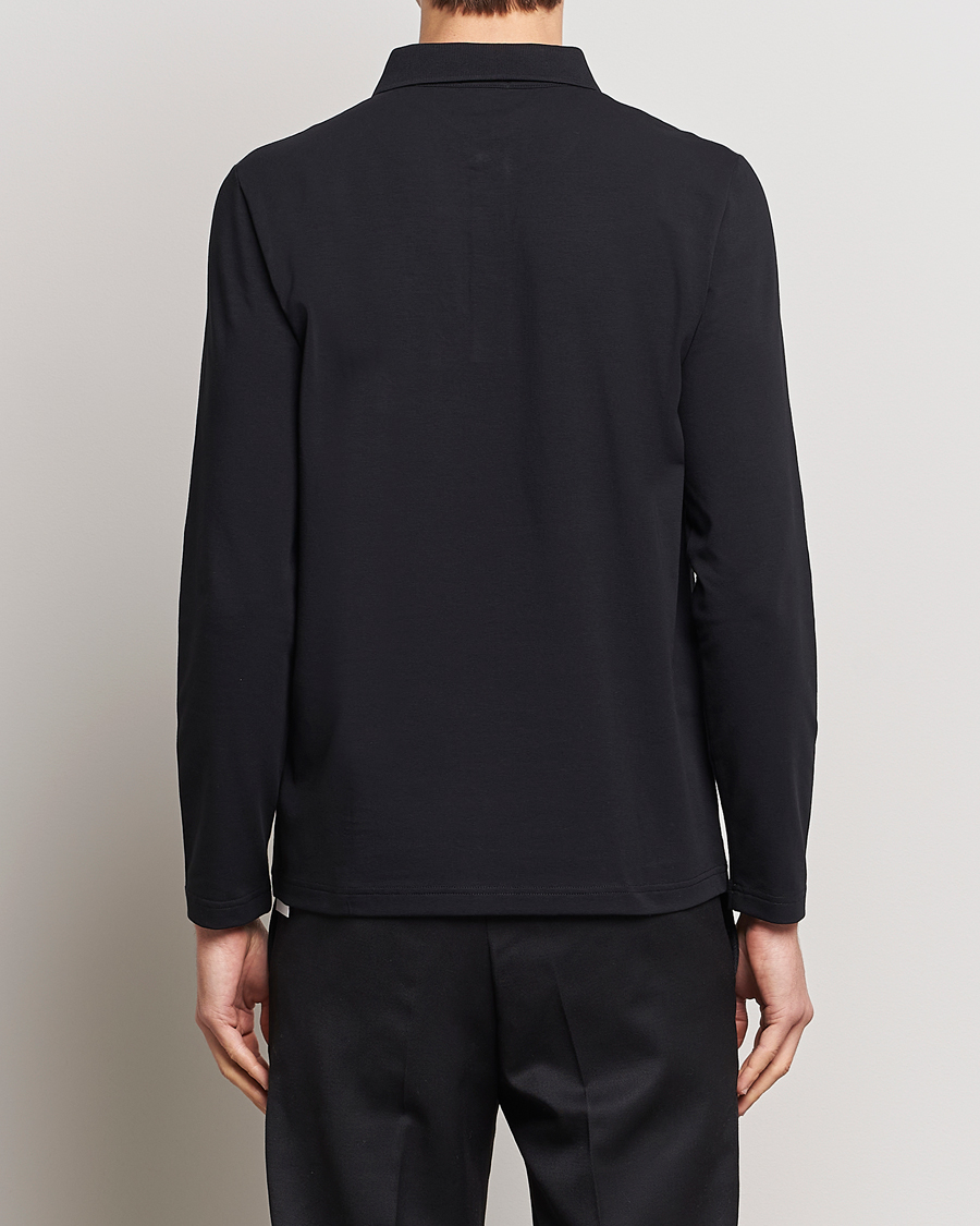 Men | Polo Shirts | Filippa K | Luke Lycra Poloshirt Black