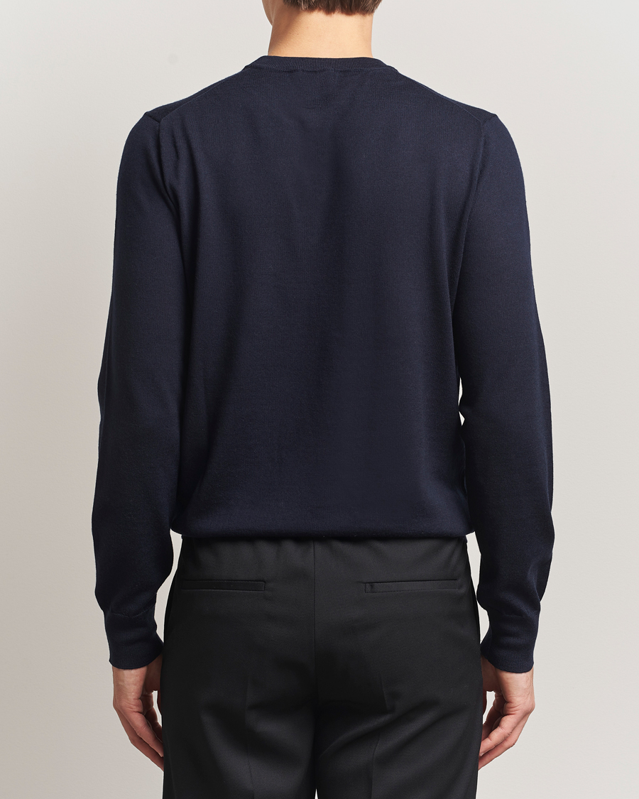 Men | Sweaters & Knitwear | Filippa K | Merino Round Neck Sweater Navy