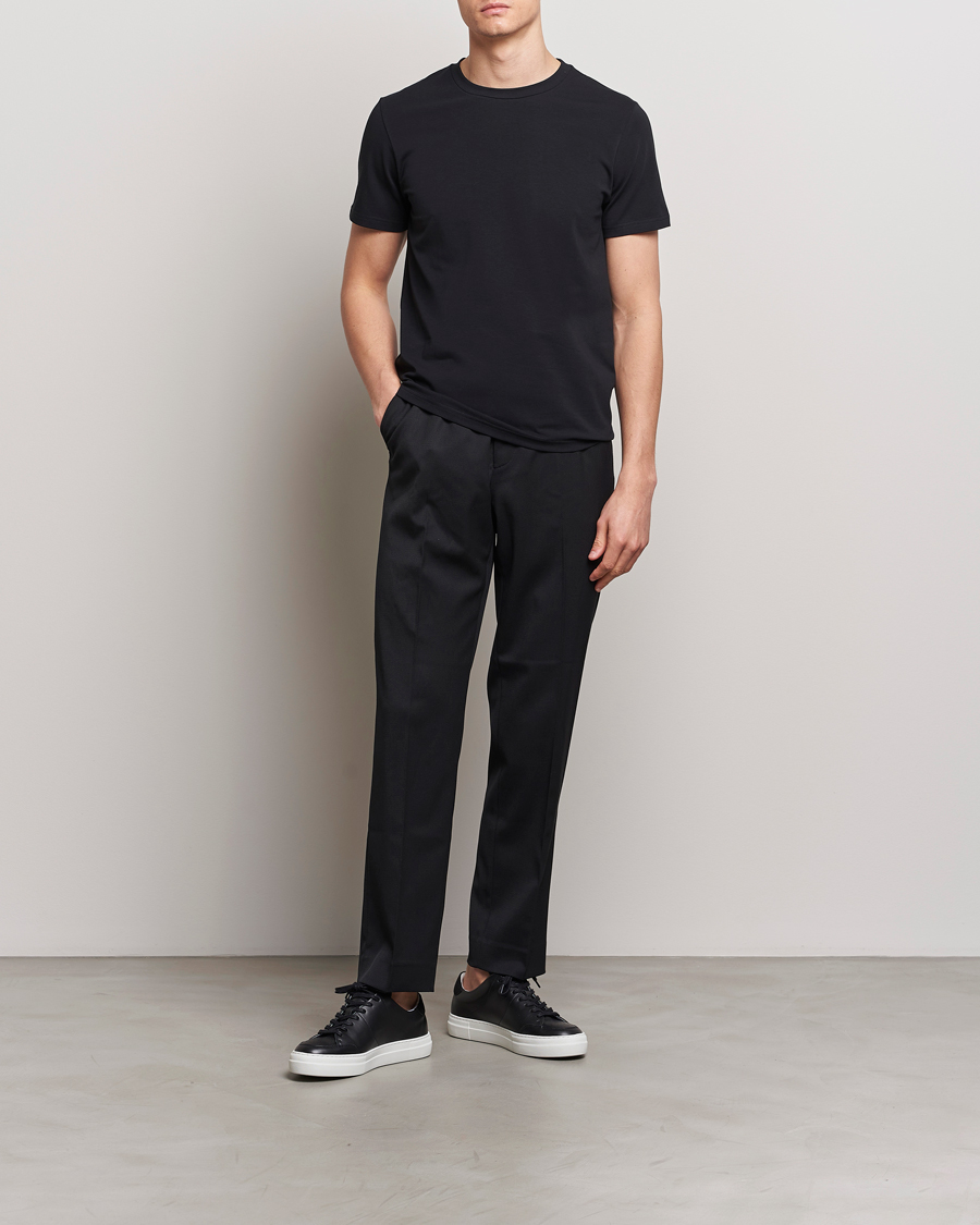 Men | T-Shirts | Filippa K | Soft Lycra Tee Black