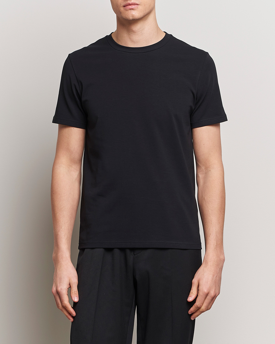 Men | T-Shirts | Filippa K | Soft Lycra Tee Black
