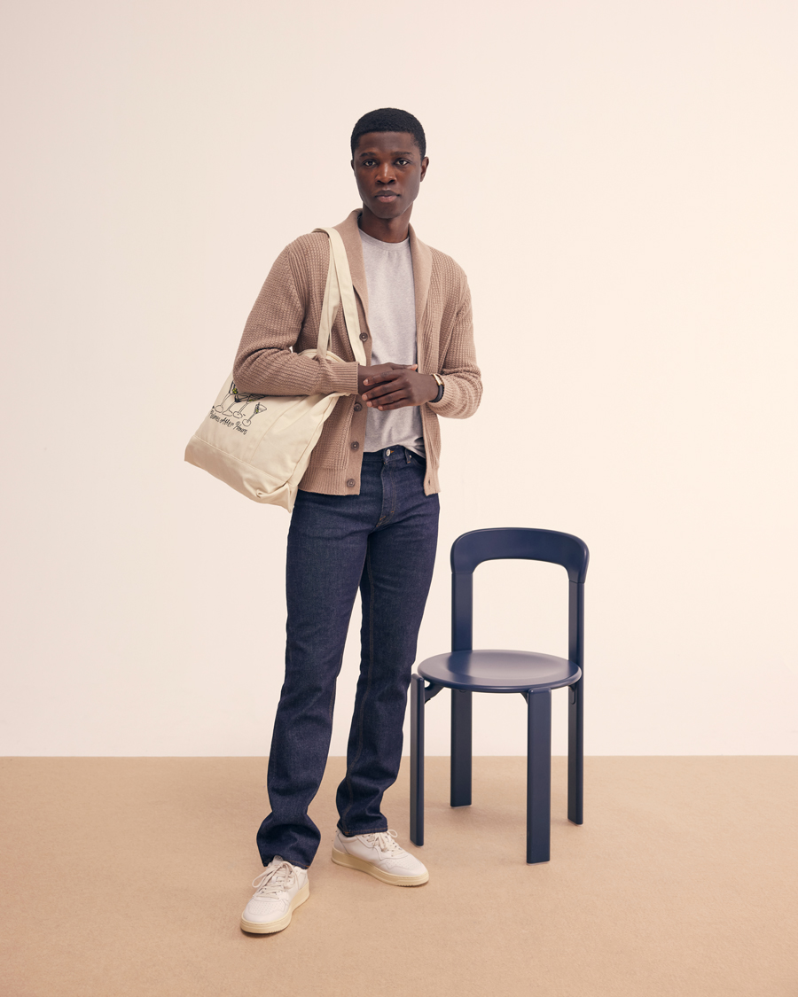 Men | T-Shirts | Filippa K | Soft Lycra Tee Light Grey Melange