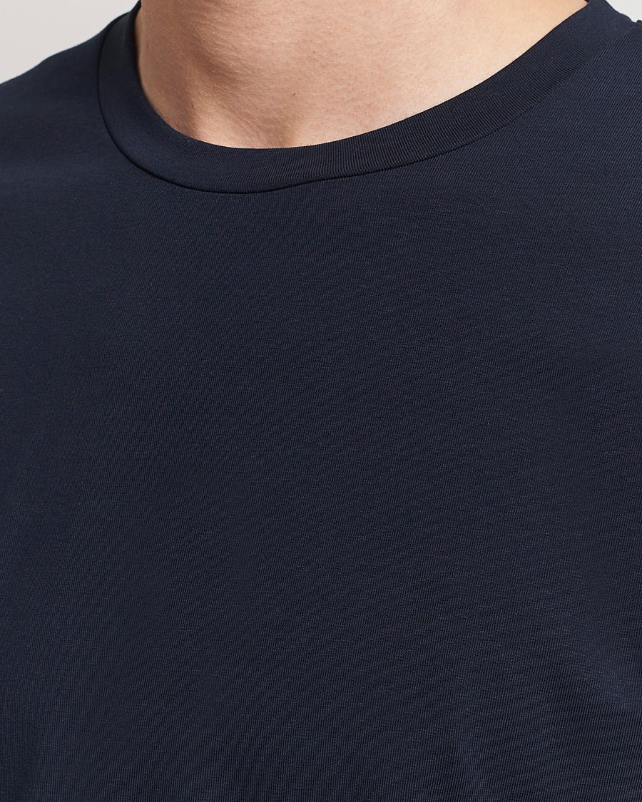 Men | T-Shirts | Filippa K | Soft Lycra Tee Navy