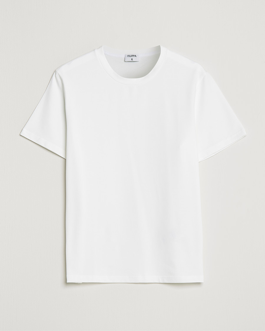 Men | T-Shirts | Filippa K | Stretch Cotton Tee White