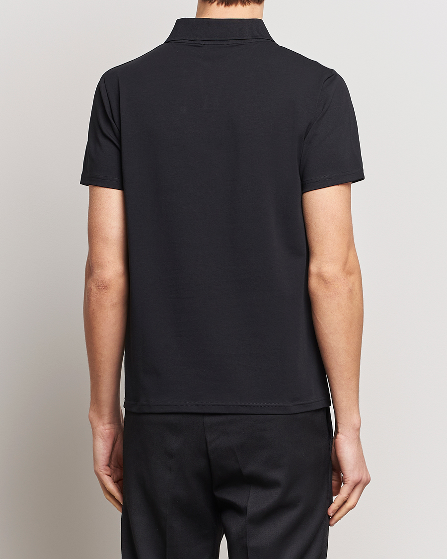 Men | Polo Shirts | Filippa K | Soft Lycra Polo Tee Black