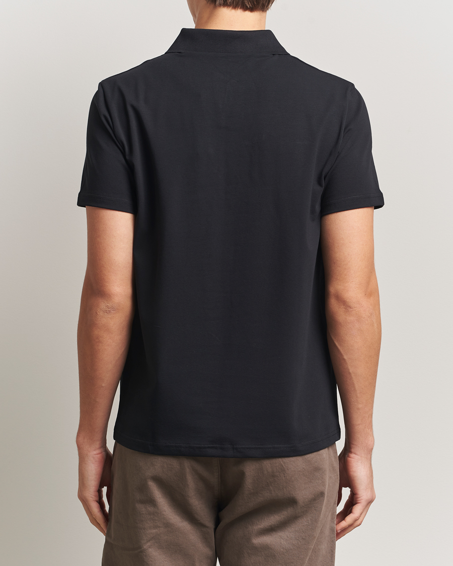 Men | Polo Shirts | Filippa K | Soft Lycra Polo Tee Black