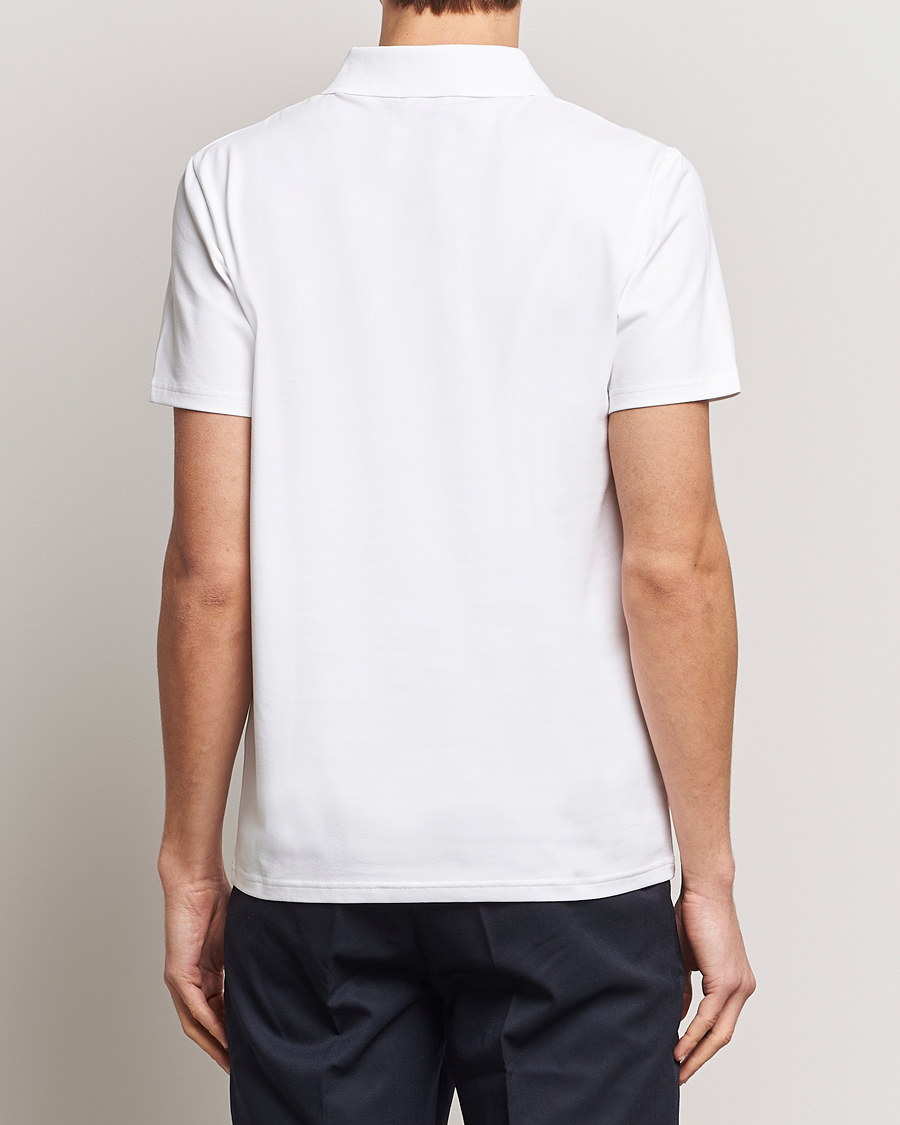 Men | Polo Shirts | Filippa K | Soft Lycra Polo Tee White