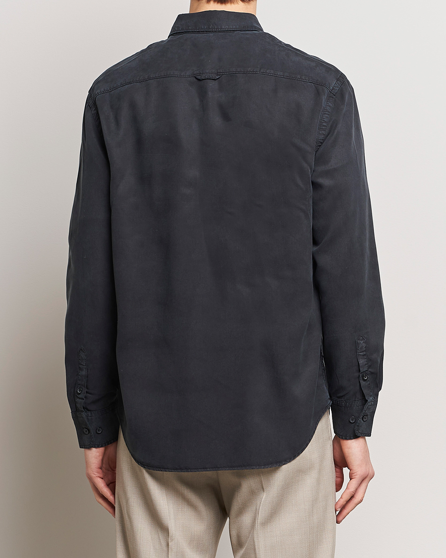 Men | Shirts | Filippa K | Zachary Tencel Shirt Almost Black