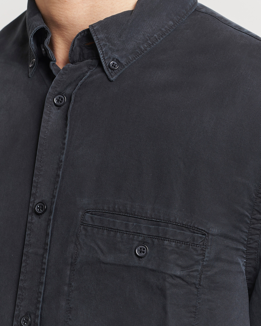 Men | Shirts | Filippa K | Zachary Tencel Shirt Almost Black