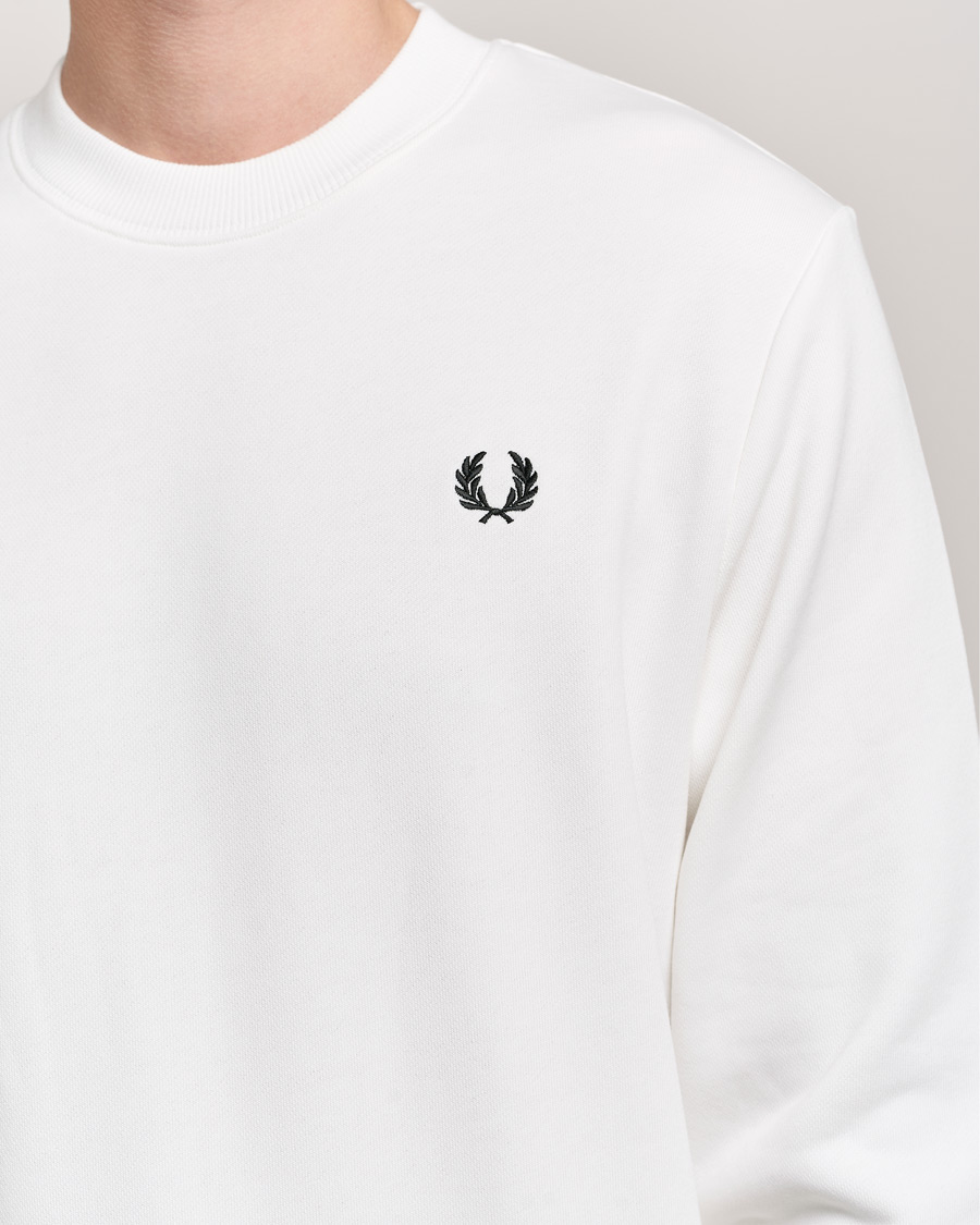 Men | Sweaters & Knitwear | Fred Perry | Crew Neck Sweatshirt Snow White
