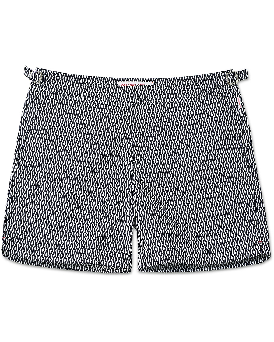 Men | Swimwear | Orlebar Brown | Bulldog Alado Printed Swimshorts Night Iris/White