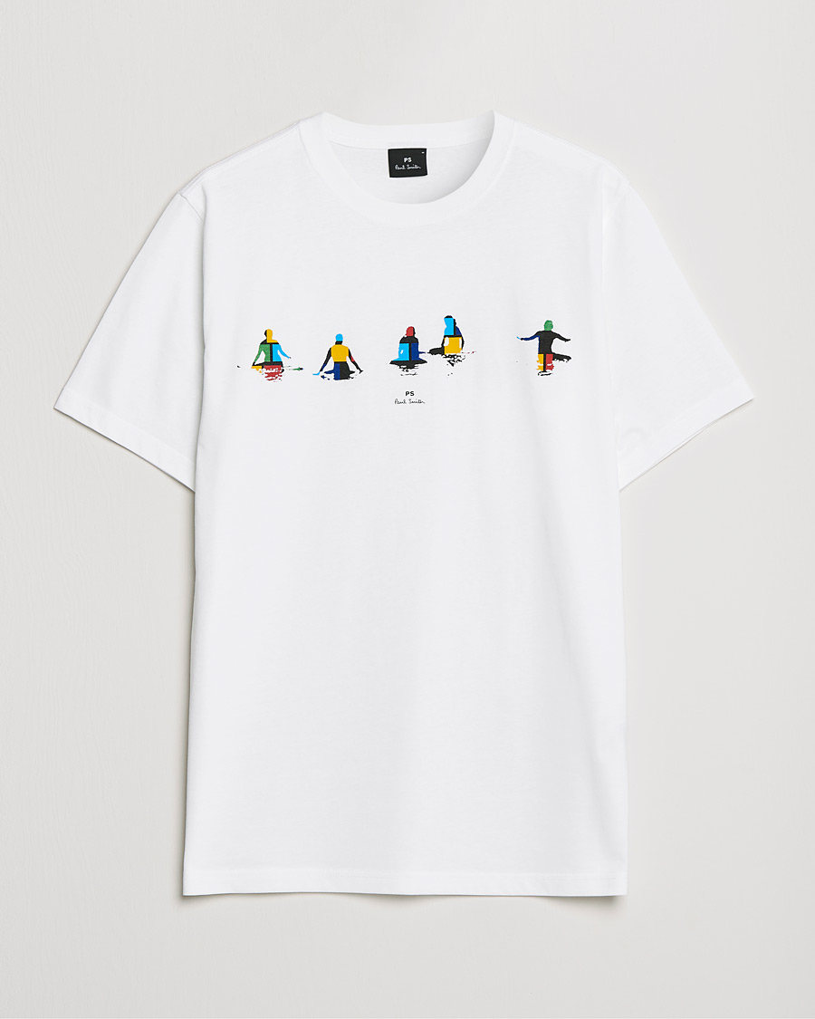 Men | T-Shirts | PS Paul Smith | Kayaks Organic Cotton Tee White