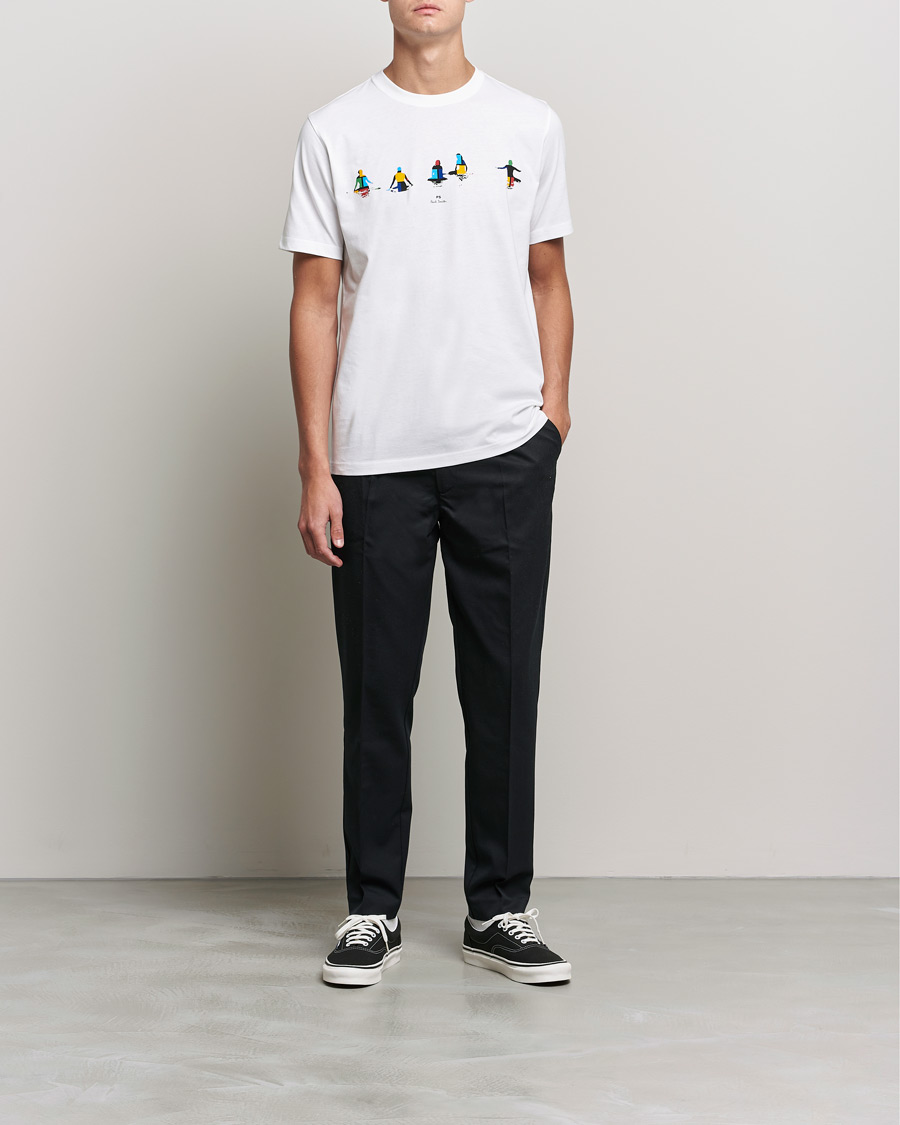 Men | T-Shirts | PS Paul Smith | Kayaks Organic Cotton Tee White
