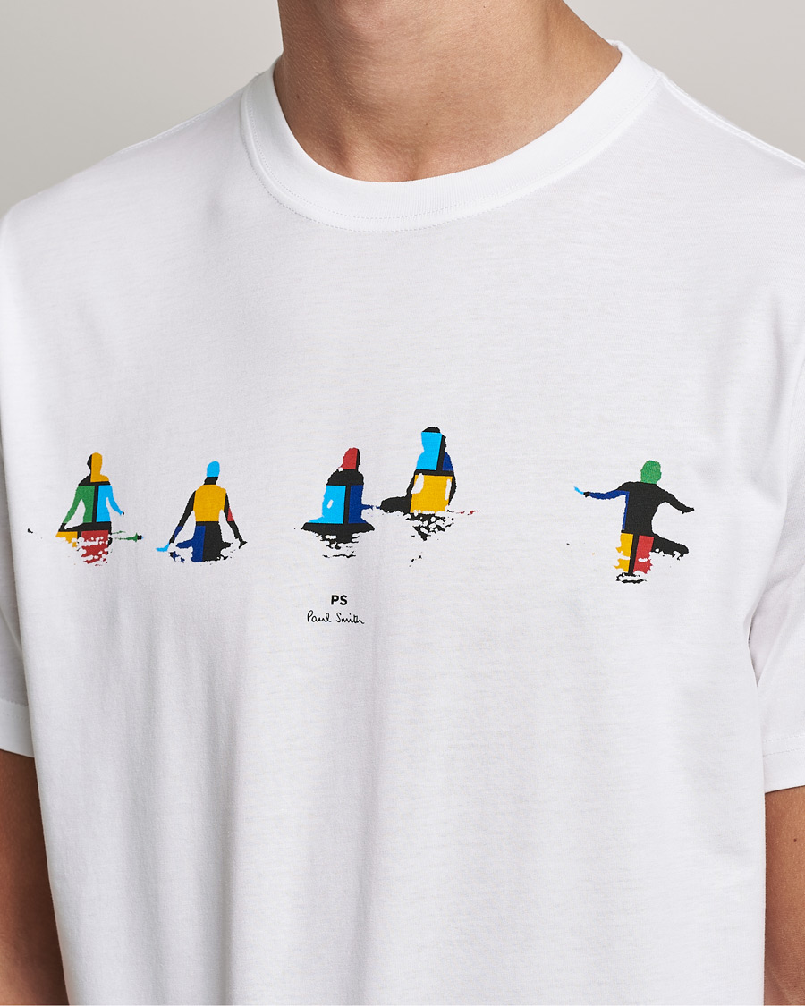 Men | T-Shirts | PS Paul Smith | Kayaks Organic Cotton Tee White