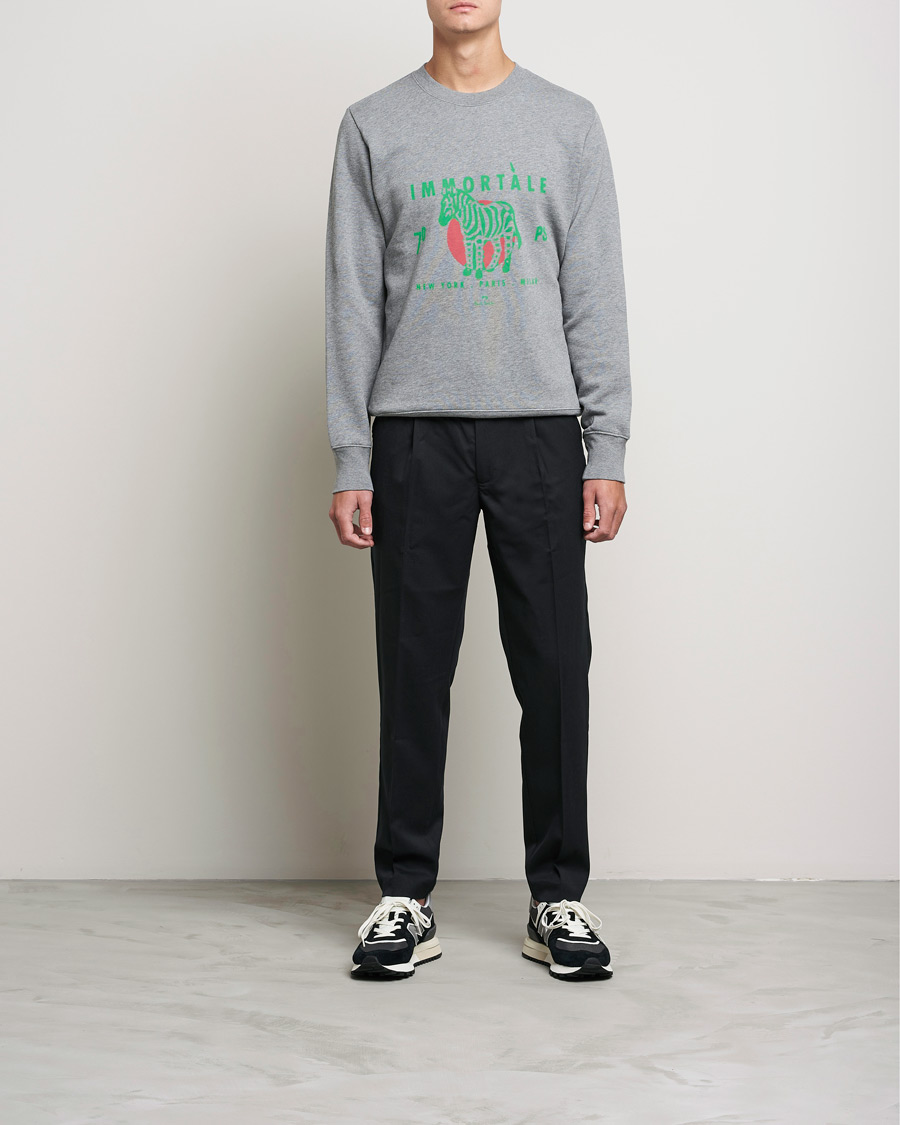 Men | Sweaters & Knitwear | PS Paul Smith | Immortale Organic Cotton Sweatshirt Grey
