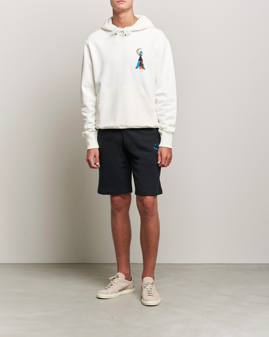 Men | Sweaters & Knitwear | PS Paul Smith | Souvenir Organic Cotton Hoodie Off White