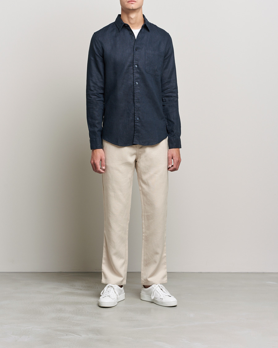 Men | Shirts | Samsøe Samsøe | Samsøe & Samsøe Liam Linen Shirt Salute