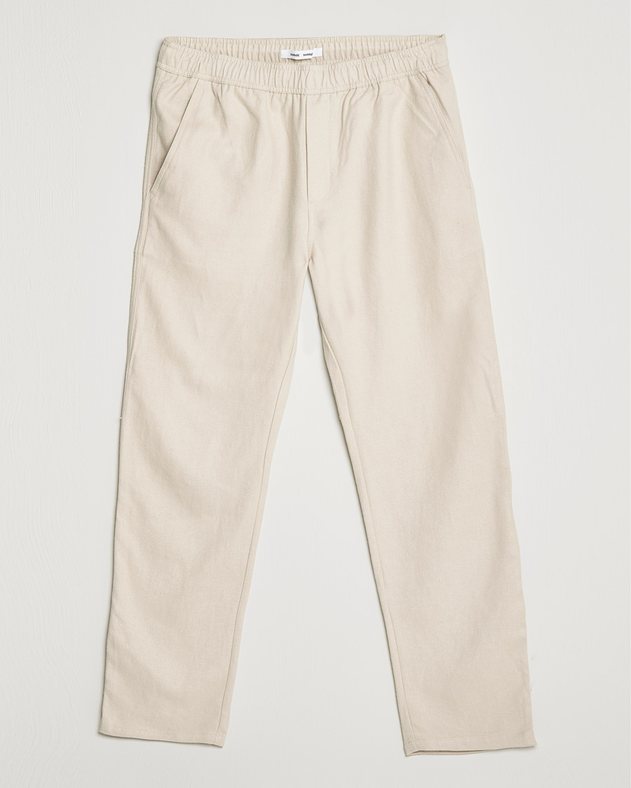 Men | Trousers | Samsøe Samsøe | Samsøe & Samsøe Jabaria Organic Cotton Trousers Oatmeal