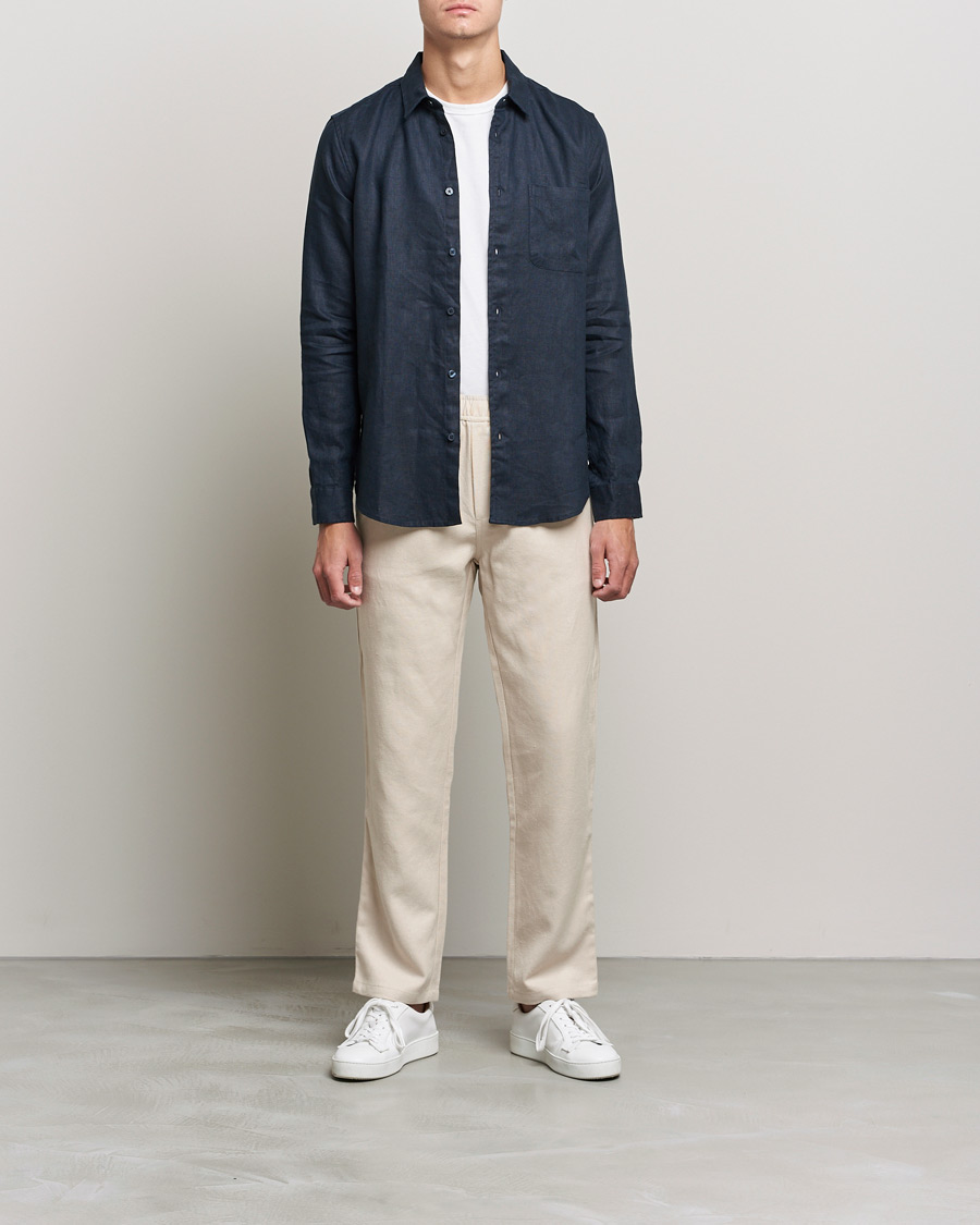 Men | Trousers | Samsøe Samsøe | Samsøe & Samsøe Jabaria Organic Cotton Trousers Oatmeal