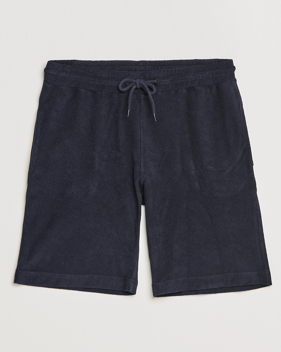 Men | Trousers | Oscar Jacobson | Ellory Terry Shorts Night Blue