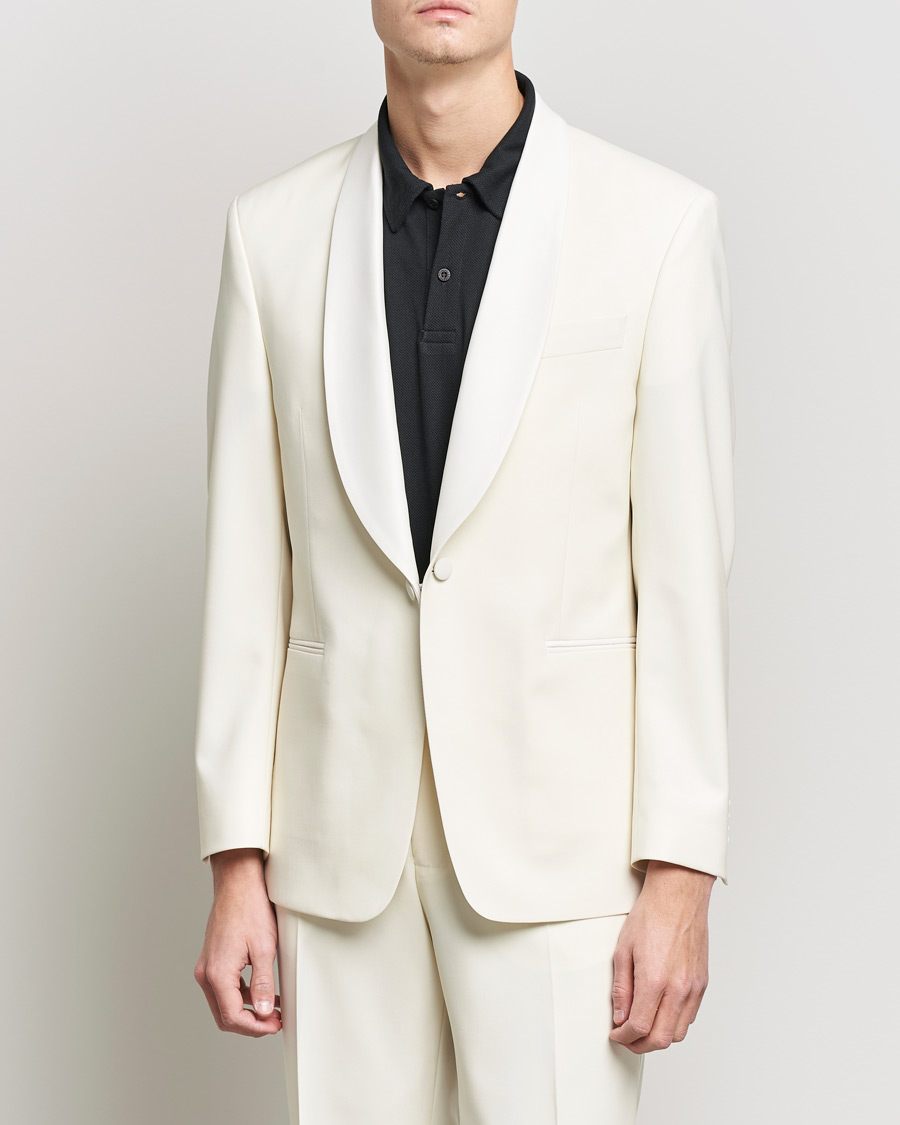 Men | Suits | Oscar Jacobson | Figaro Light Wool Tuxedo Creme