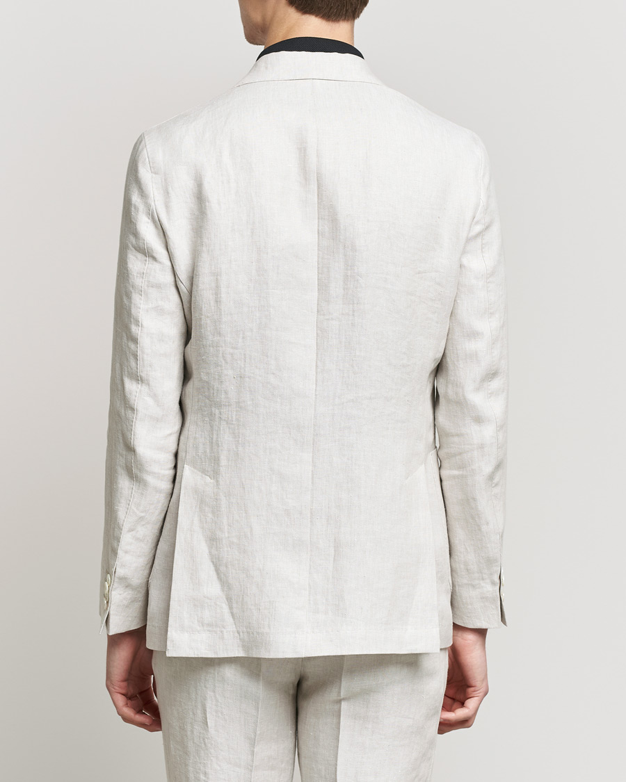 Men | Blazers | Oscar Jacobson | Ferry Soft Patch Pocket Linen Blazer Creme