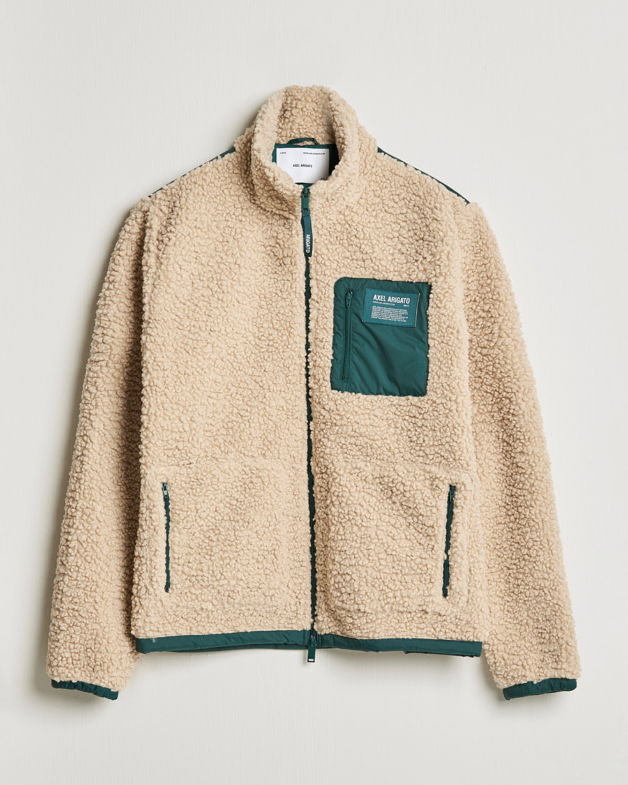 Men | Sweaters & Knitwear | Axel Arigato | Billie Fleece Jacket Beige