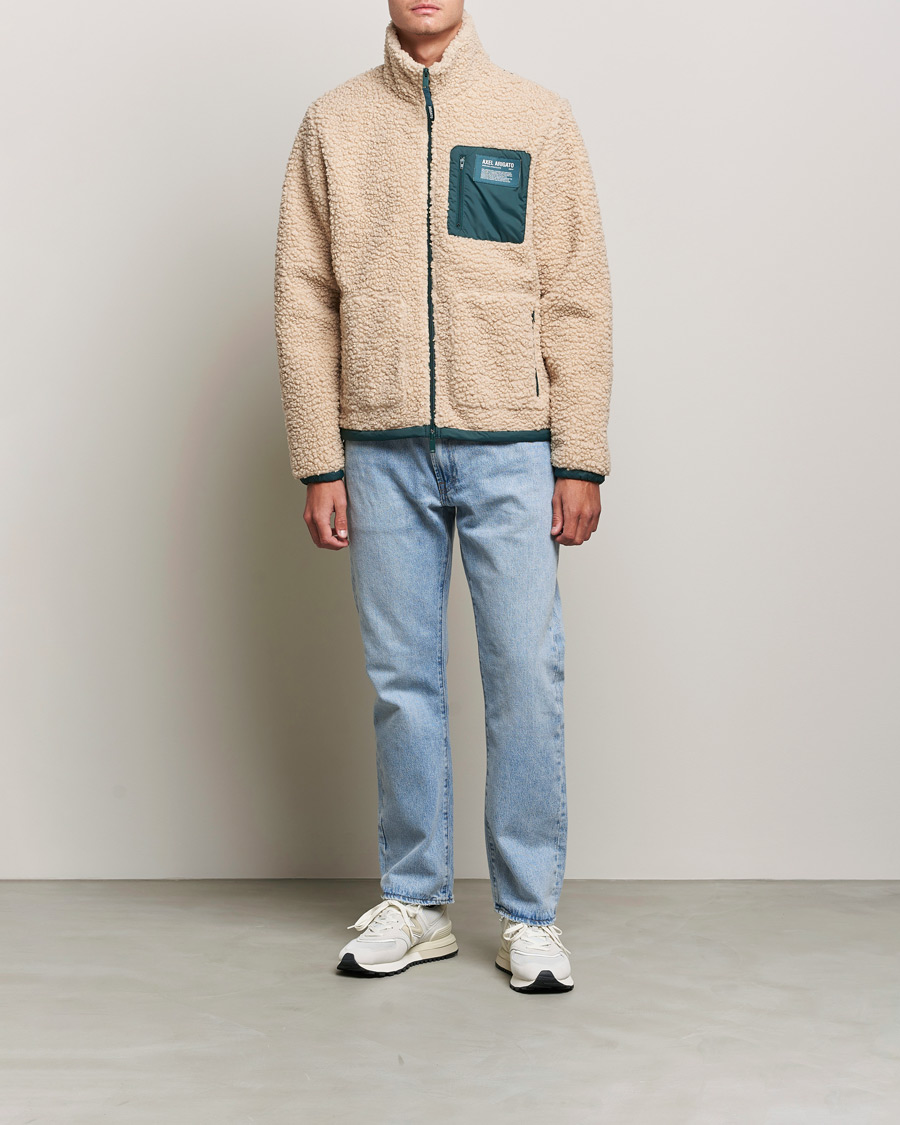 Men | Sweaters & Knitwear | Axel Arigato | Billie Fleece Jacket Beige