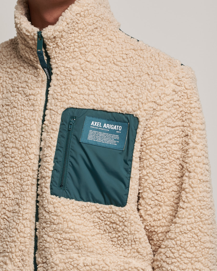Men | Sweaters & Knitwear | Axel Arigato | Billie Fleece Jacket Beige