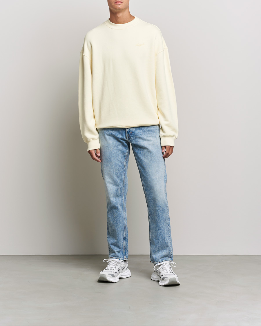Men | Sweaters & Knitwear | Axel Arigato | Primary Sweatshirt Pale Yellow