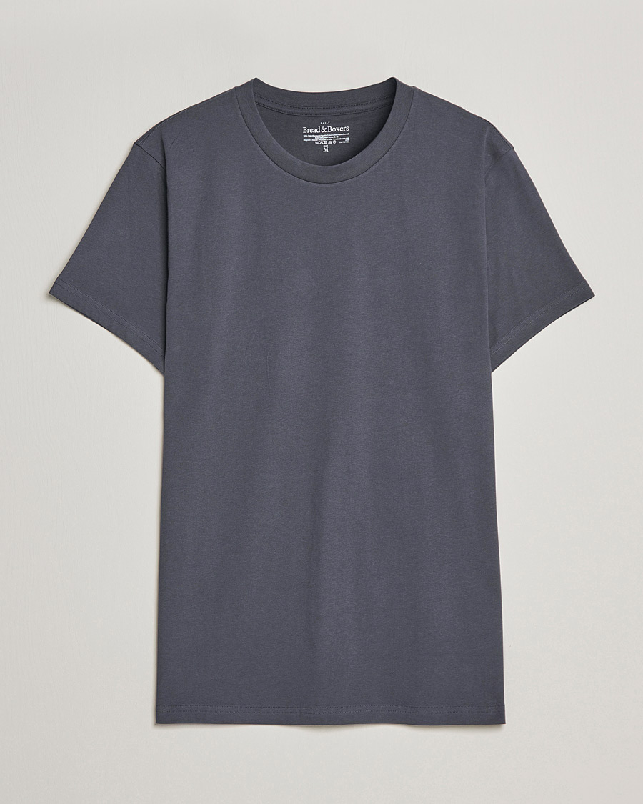 Men | T-Shirts | Bread & Boxers | Heavy Cotton Crew Neck T-shirt Iron Grey