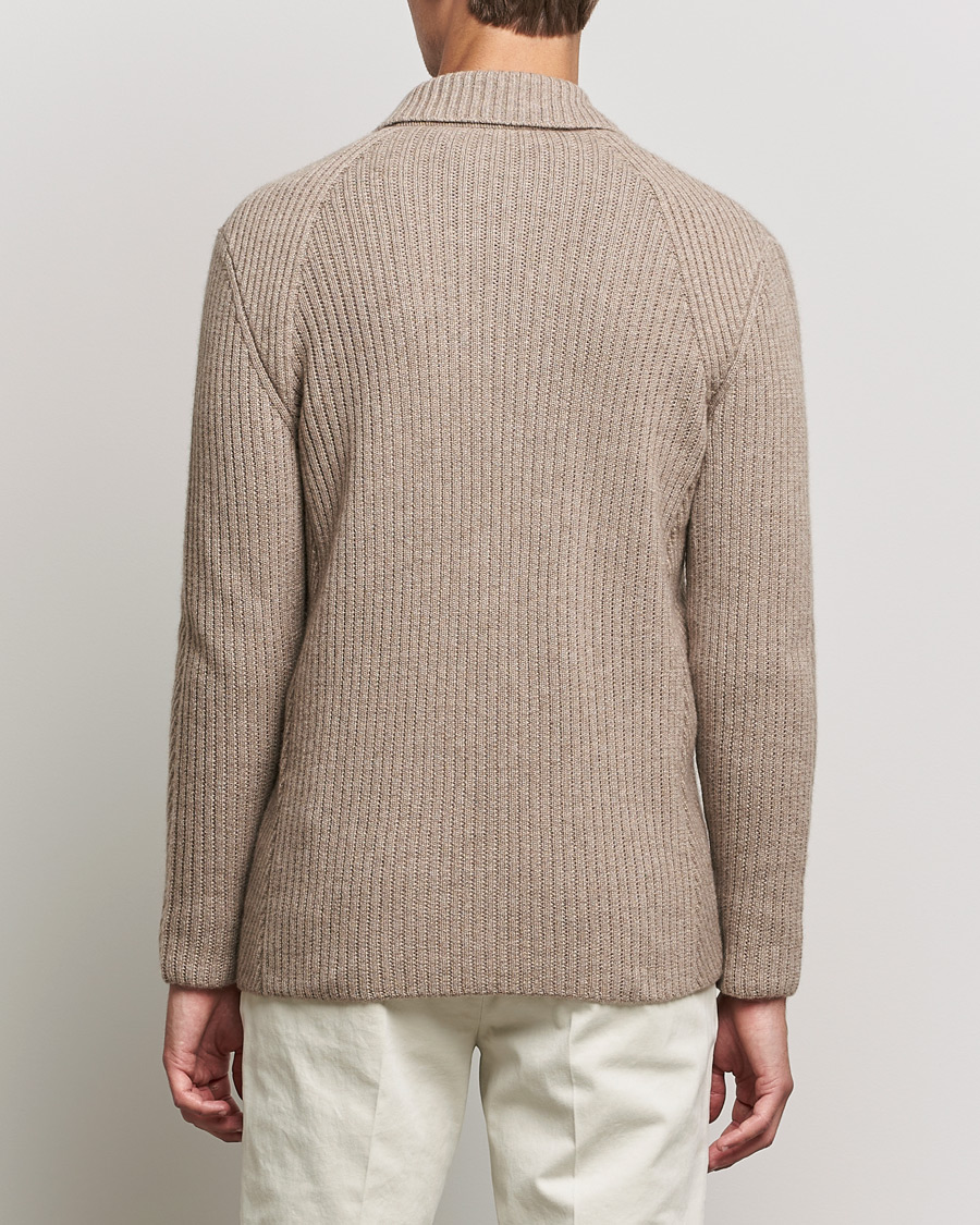 Men | Blazers | Brioni | Pure Cashmere Knitted Blazer Beige