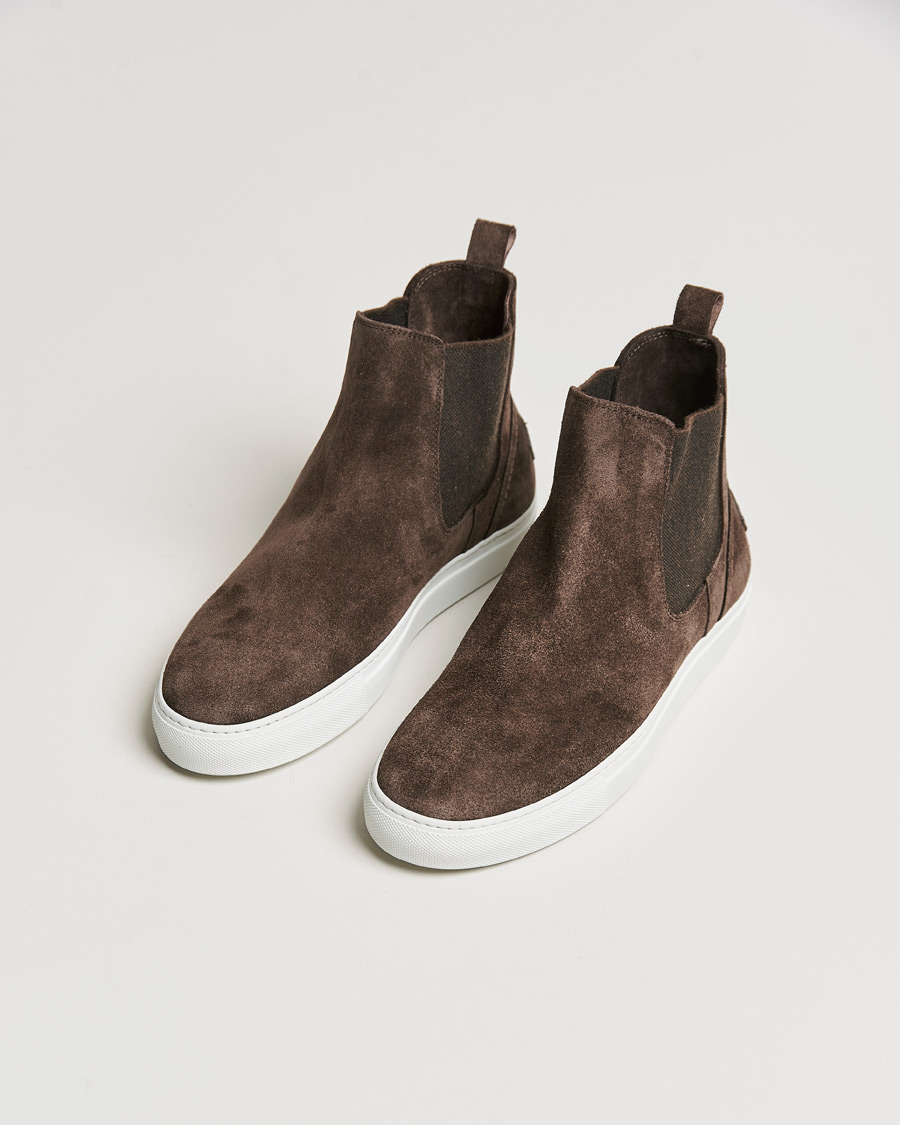 Men | Brioni Classic Sneakers Dark Brown Suede | Brioni | Classic Sneakers Dark Brown Suede