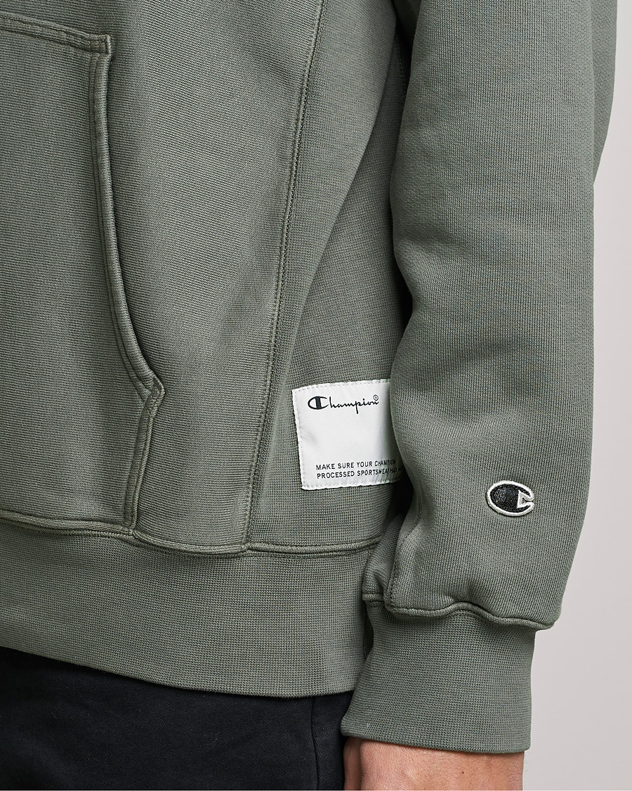 Men | Sweaters & Knitwear | Champion | Heritage Garment Dyed Hood Dark Grey