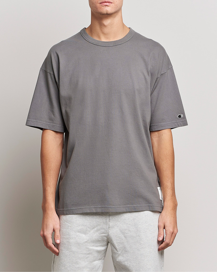 Men | T-Shirts | Champion | Heritage Garment Dyed T-Shirt Dark Grey