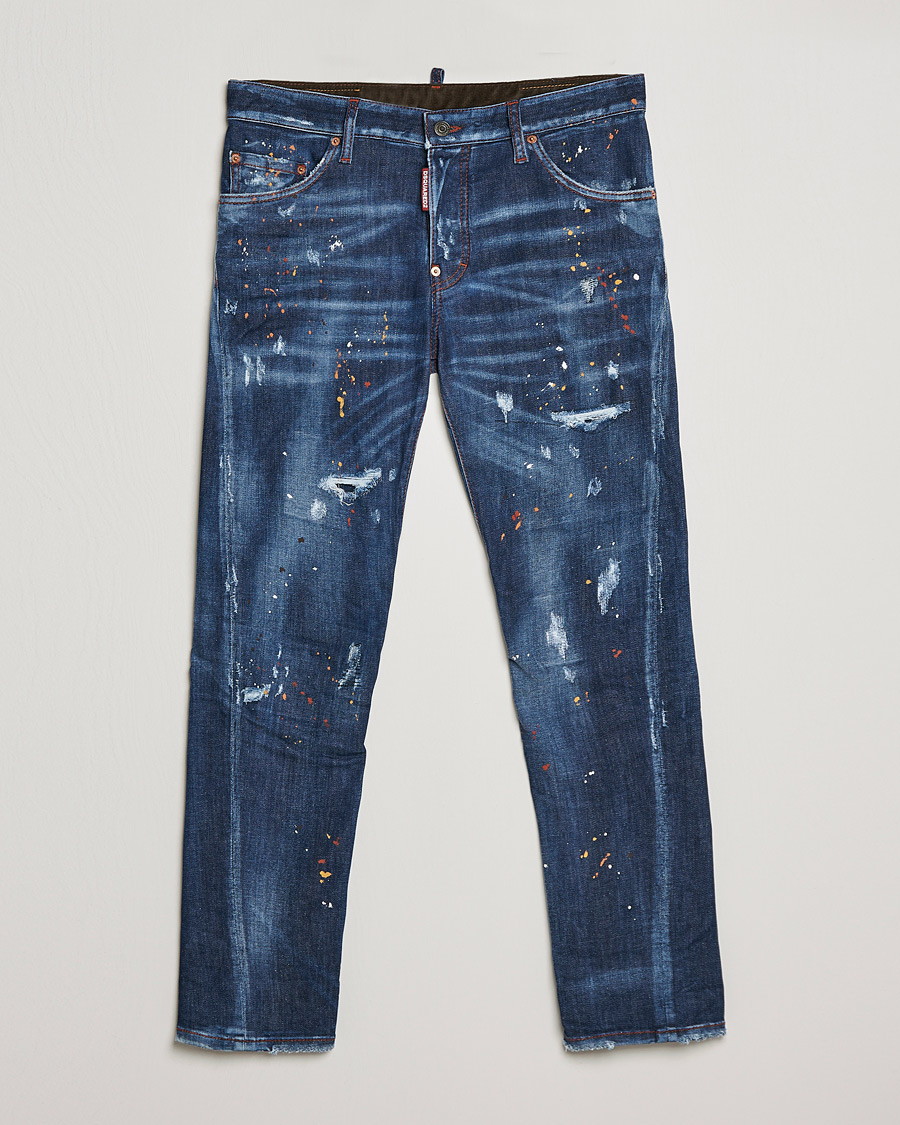 Men | Jeans | Dsquared2 | Sexy Twist Jeans Deep Blue Wash