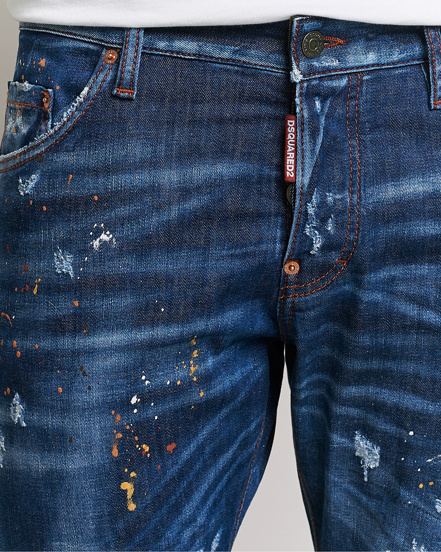 Men | Jeans | Dsquared2 | Sexy Twist Jeans Deep Blue Wash