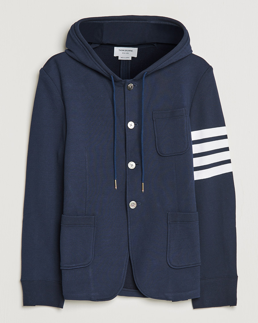 Men | Blazers | Thom Browne | Hooded Sport Coat Navy