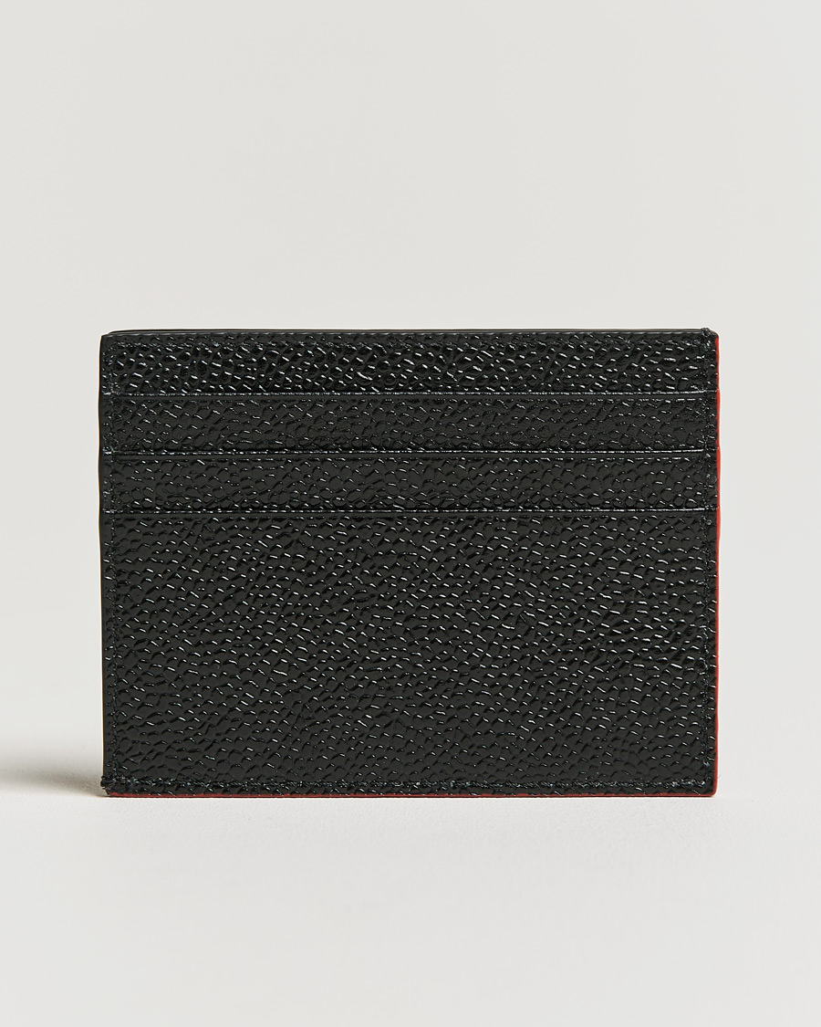 Men | Thom Browne Double Sided Card Holder Black | Thom Browne | Double Sided Card Holder Black