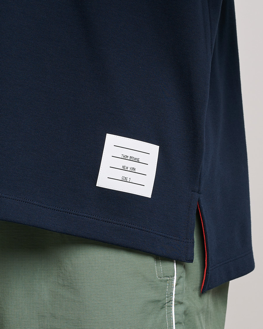 Men | T-Shirts | Thom Browne | Oversize Pocket Stripe T-Shirt Navy