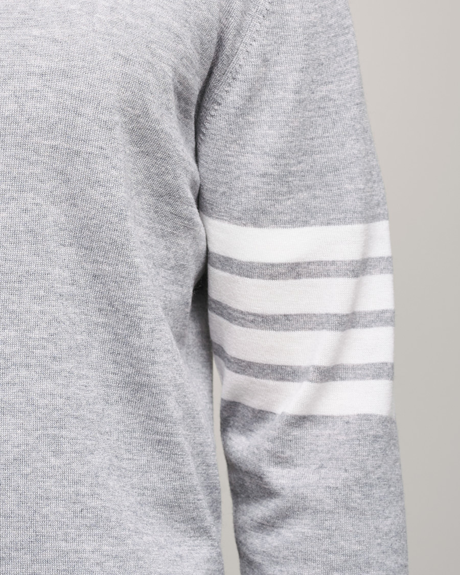 Men | Shirts | Thom Browne | Merino Wool Button Down Shirt Light Grey