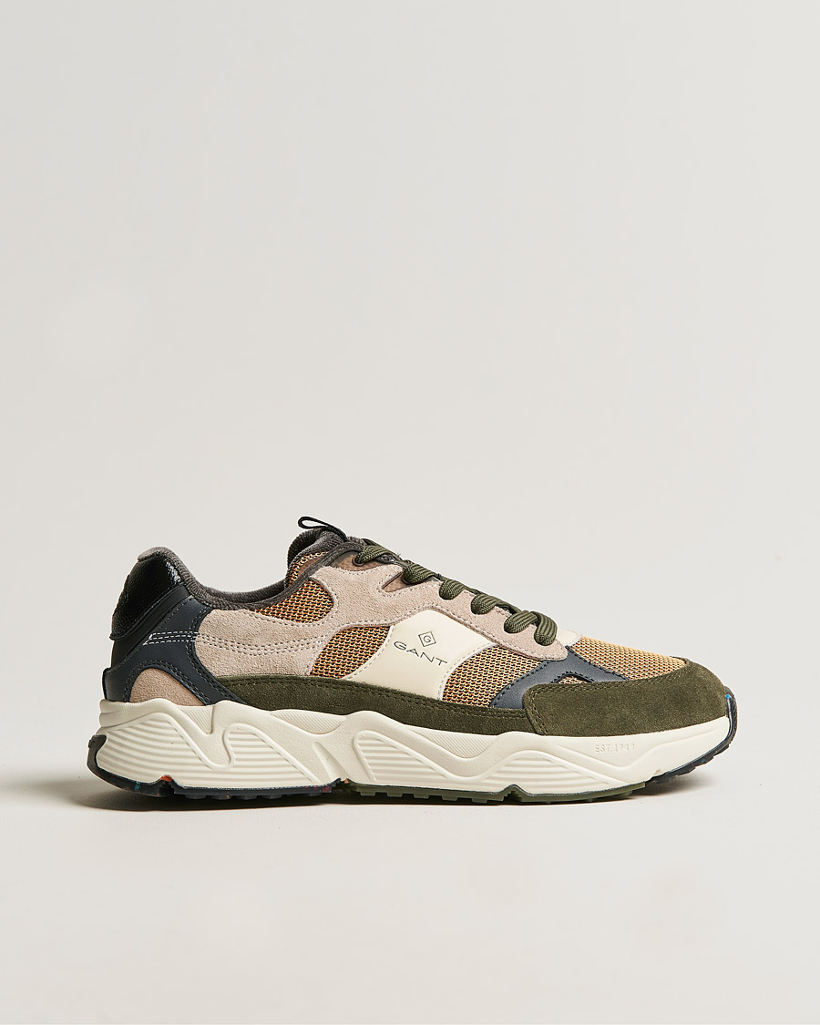 Men | GANT Profellow Running Sneaker Olive Multi | GANT | Profellow Running Sneaker Olive Multi