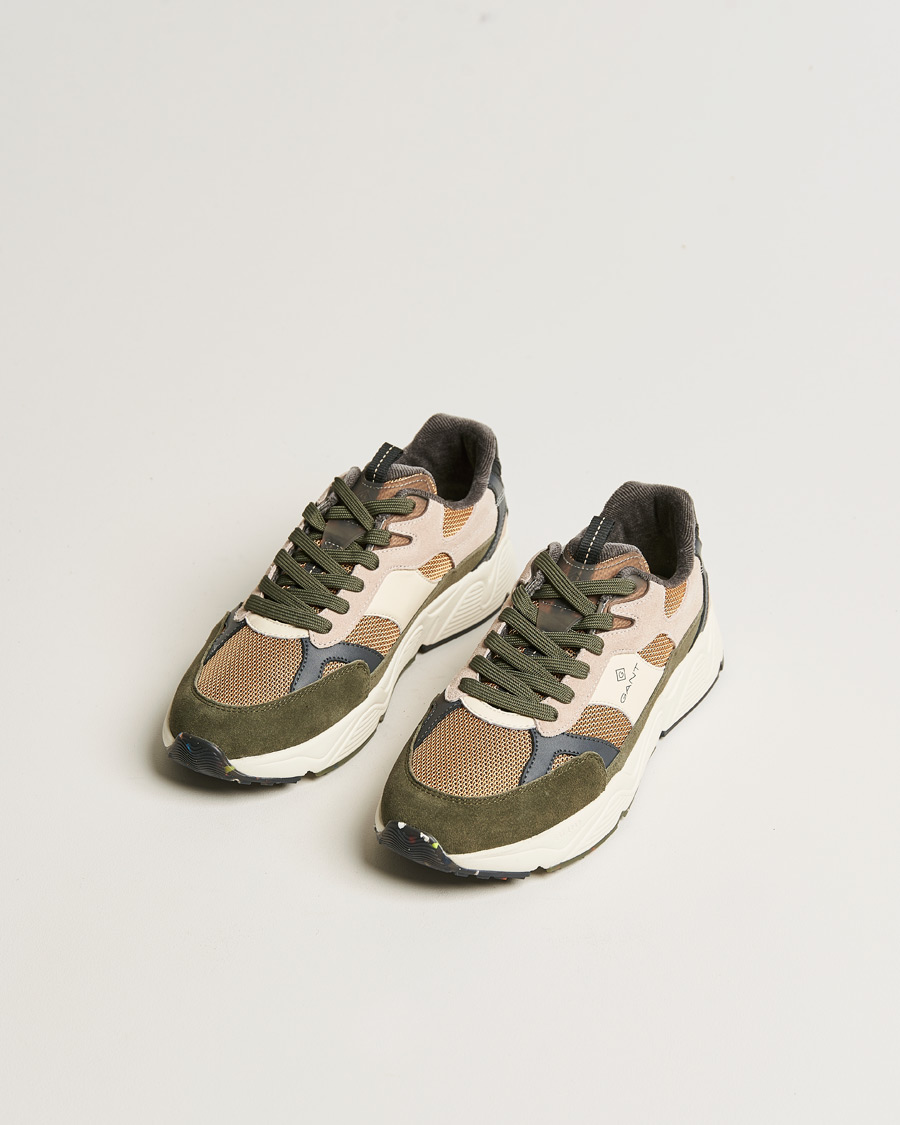 Men | GANT Profellow Running Sneaker Olive Multi | GANT | Profellow Running Sneaker Olive Multi