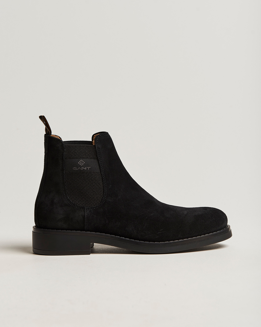 Men | GANT Brookly Suede Chelsea Boot Black | GANT | Brookly Suede Chelsea Boot Black
