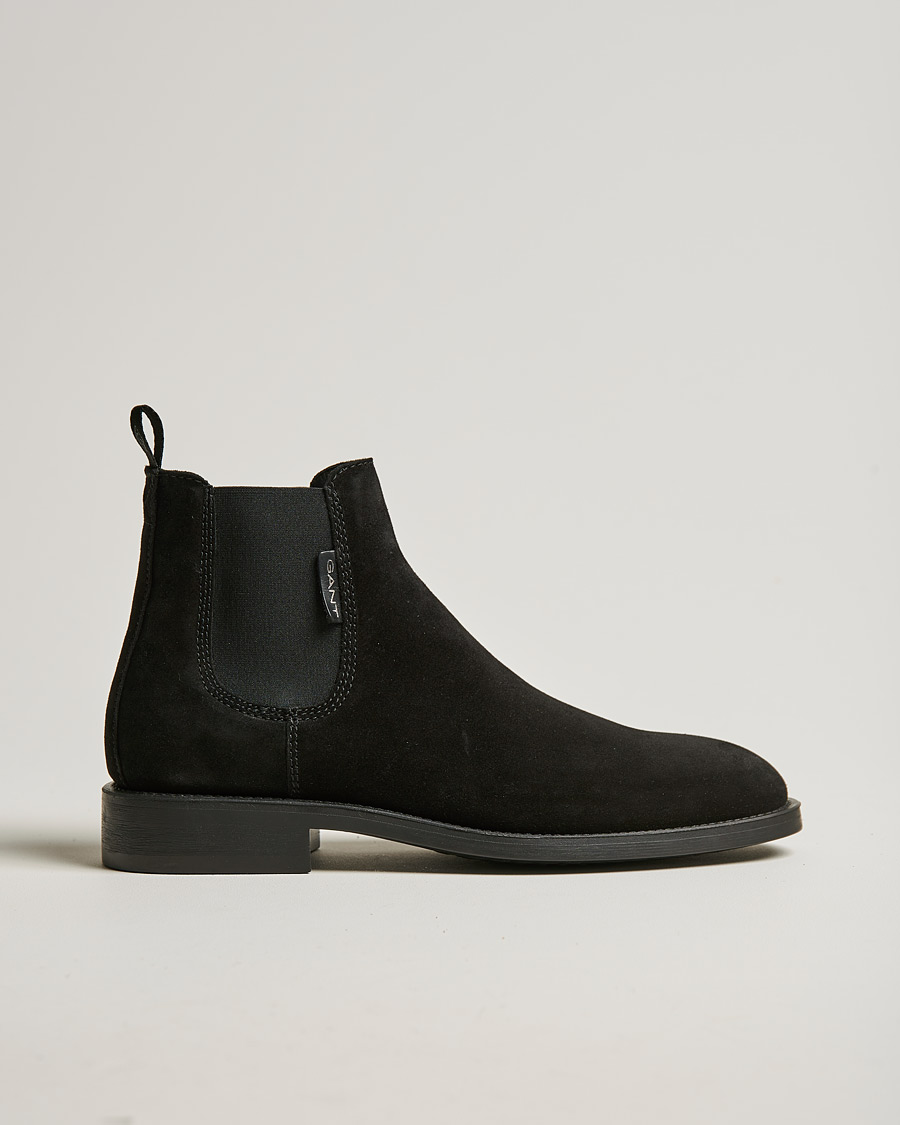 Men | GANT Brockwill Suede Chelsea Boot Black | GANT | Brockwill Suede Chelsea Boot Black